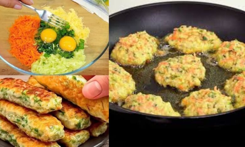 Receita de Bolinho de Batata, Cenoura e Abobrinha